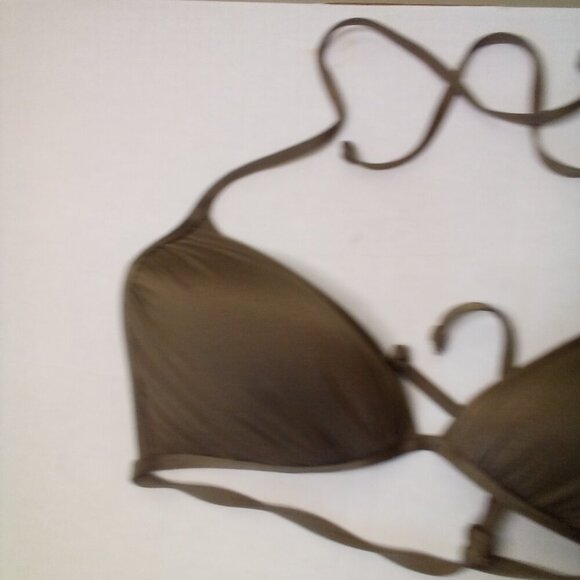 Old Navy Bikini Top Women XL Triangle Swim Padded Cups Brown - Picture 7 of 12